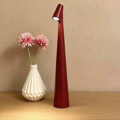 Elegant LED Table Lamp – Sculptural Rechargeable Lighting with Minimalist Design
