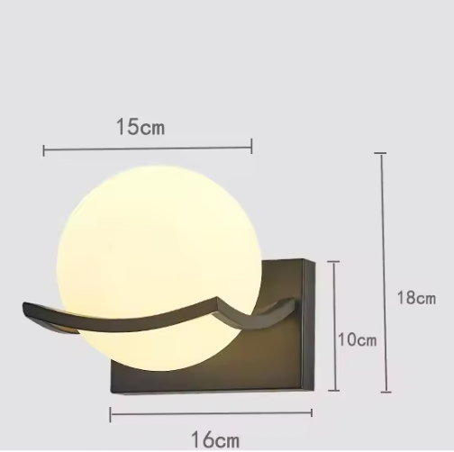 Lunara Glass LED Wall Light – Contemporary Designer Sconce | Modern Ambient Lighting