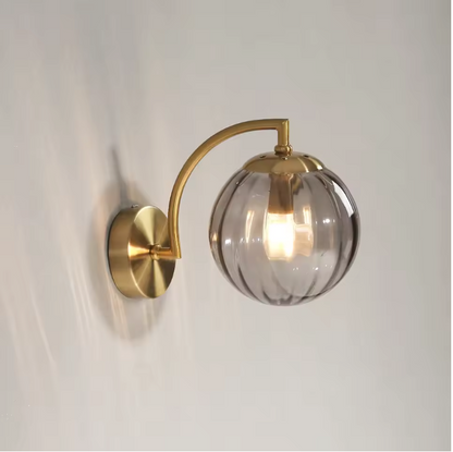 LustreGlow LED Wall Light – Luxury Glass Sconce | Dimmable Designer Accent Lighting
