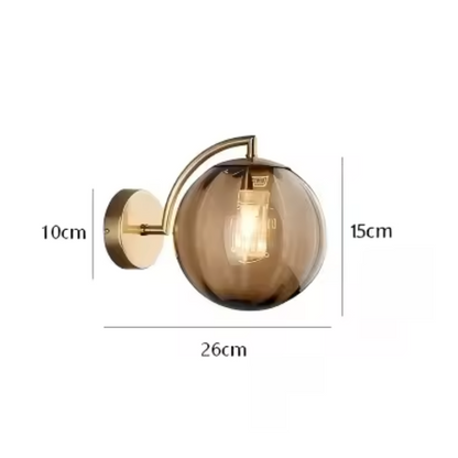 LustreGlow LED Wall Light – Luxury Glass Sconce | Dimmable Designer Accent Lighting