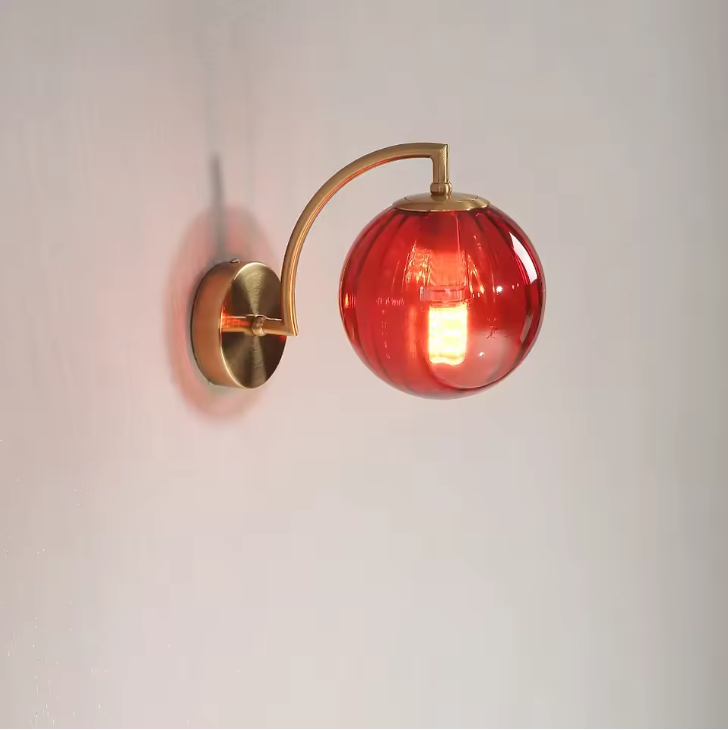 LustreGlow LED Wall Light – Luxury Glass Sconce | Dimmable Designer Accent Lighting