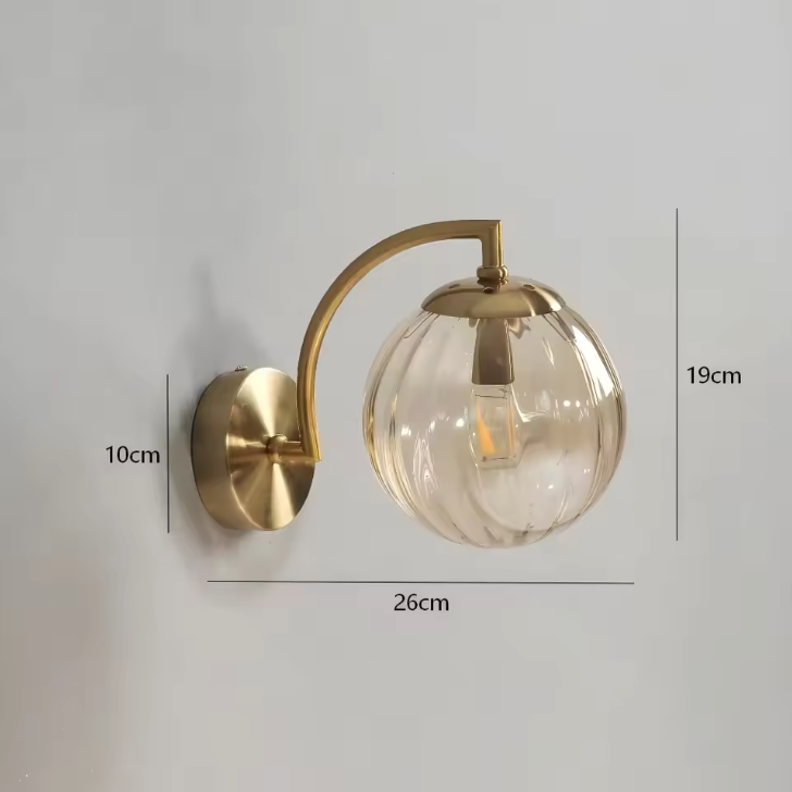 LustreGlow LED Wall Light – Luxury Glass Sconce | Dimmable Designer Accent Lighting