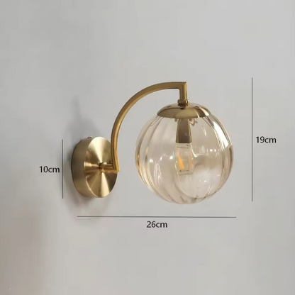 LustreGlow LED Wall Light – Luxury Glass Sconce | Dimmable Designer Accent Lighting