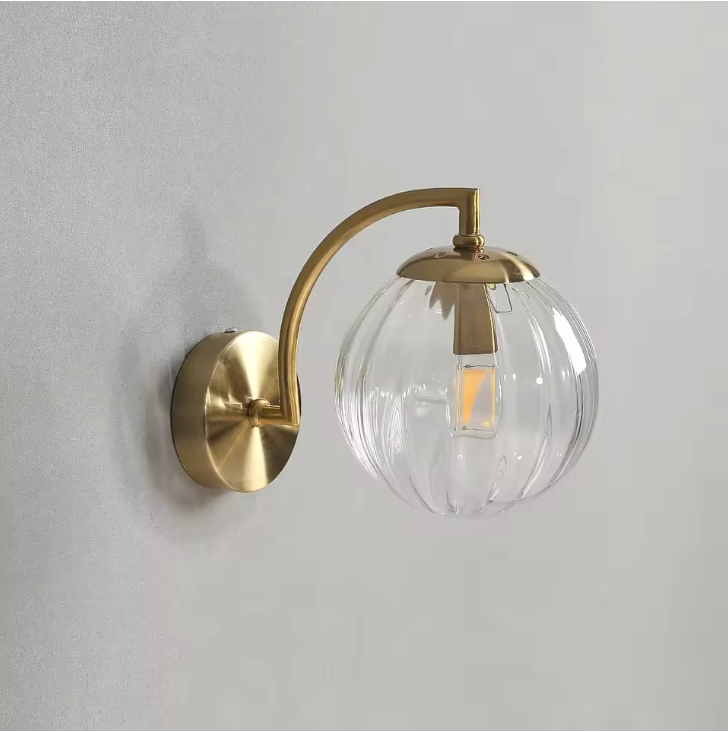 LustreGlow LED Wall Light – Luxury Glass Sconce | Dimmable Designer Accent Lighting