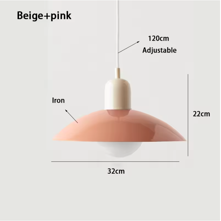Modena Macaron Pendant Light – Bauhaus Inspired Hanging Lamp | Colourful Modern Ceiling Lighting for Contemporary Interiors