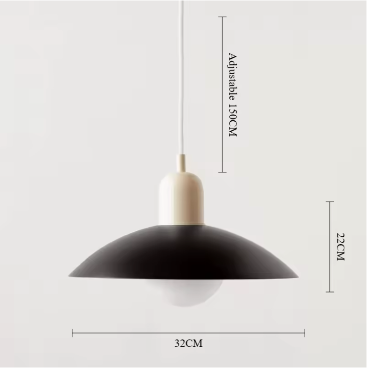 Modena Macaron Pendant Light – Bauhaus Inspired Hanging Lamp | Colourful Modern Ceiling Lighting for Contemporary Interiors