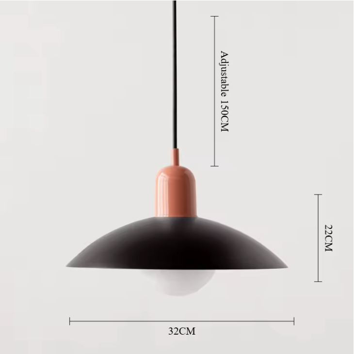 Modena Macaron Pendant Light – Bauhaus Inspired Hanging Lamp | Colourful Modern Ceiling Lighting for Contemporary Interiors