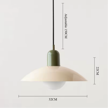 Modena Macaron Pendant Light – Bauhaus Inspired Hanging Lamp | Colourful Modern Ceiling Lighting for Contemporary Interiors