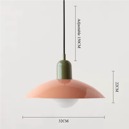 Modena Macaron Pendant Light – Bauhaus Inspired Hanging Lamp | Colourful Modern Ceiling Lighting for Contemporary Interiors