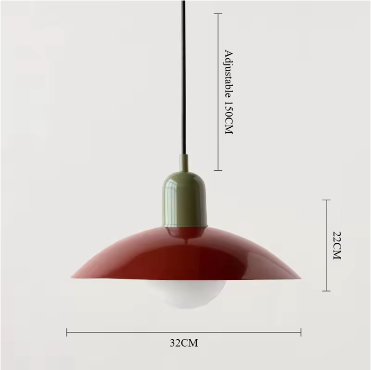 Modena Macaron Pendant Light – Bauhaus Inspired Hanging Lamp | Colourful Modern Ceiling Lighting for Contemporary Interiors