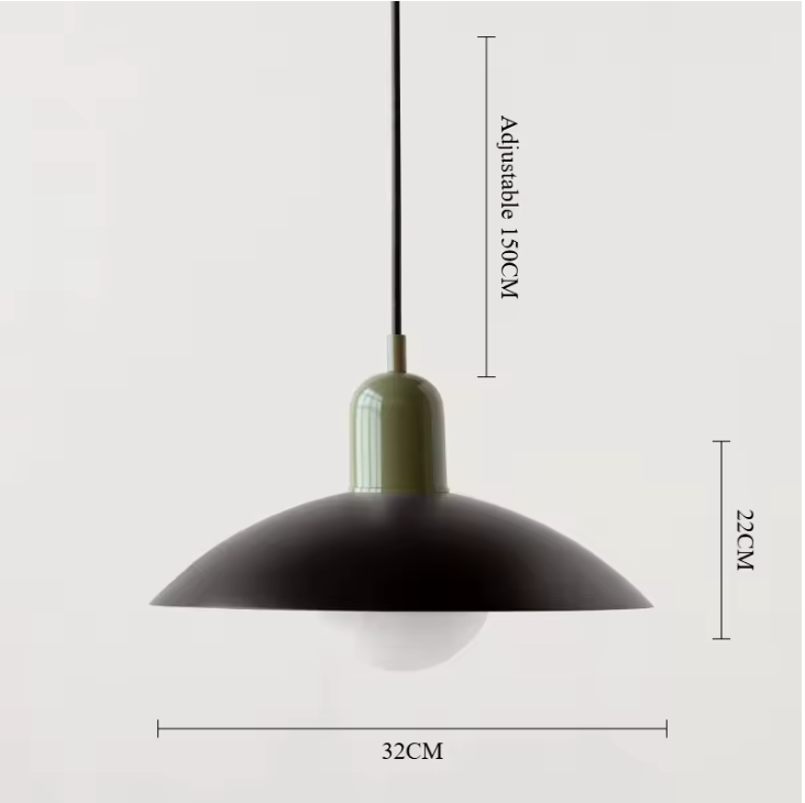 Modena Macaron Pendant Light – Bauhaus Inspired Hanging Lamp | Colourful Modern Ceiling Lighting for Contemporary Interiors