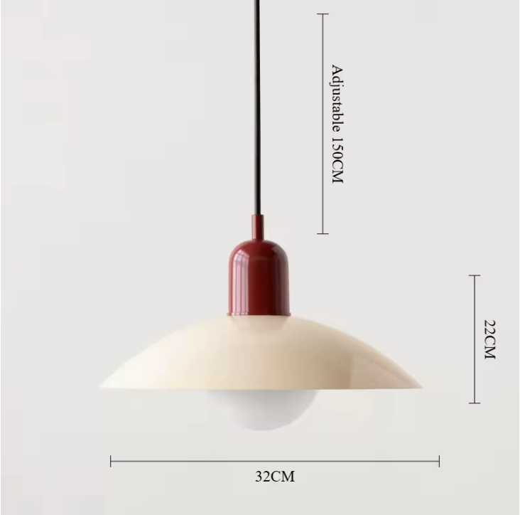Modena Macaron Pendant Light – Bauhaus Inspired Hanging Lamp | Colourful Modern Ceiling Lighting for Contemporary Interiors