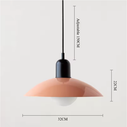 Modena Macaron Pendant Light – Bauhaus Inspired Hanging Lamp | Colourful Modern Ceiling Lighting for Contemporary Interiors