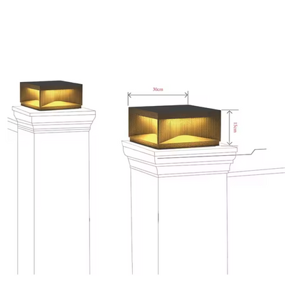 Auralis Pillar Light – Modern LED Outdoor Post Lamp | Waterproof Fence & Entrance Lighting for Exterior Spaces