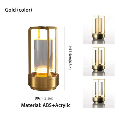 Lampe de table DEL en cristal Sunny Side Up – Lampe design rechargeable | Éclairage d'ambiance de luxe