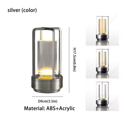 Lampe de table DEL en cristal Sunny Side Up – Lampe design rechargeable | Éclairage d'ambiance de luxe