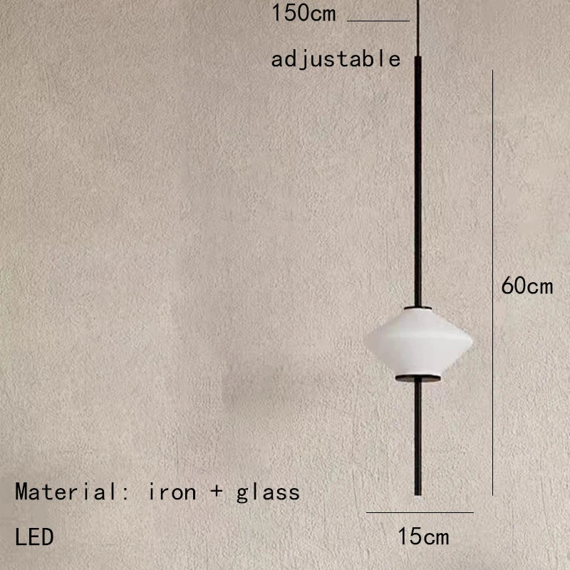 Modern White Glass Pendant Light – Adjustable LED Hanging Ceiling Fixture | Contemporary Globe Chandelier | Elegant Home Lighting