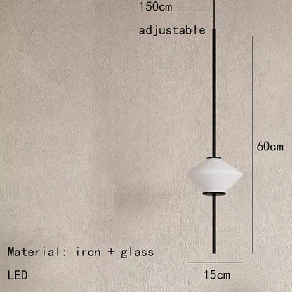 Modern White Glass Pendant Light – Adjustable LED Hanging Ceiling Fixture | Contemporary Globe Chandelier | Elegant Home Lighting