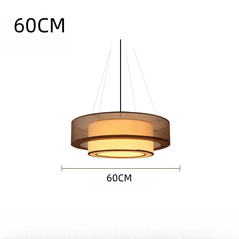Veloura Silk Pendant Light – Luxury Beige Hanging Ceiling Lamp | Soft Ambient Lighting for Modern Interiors