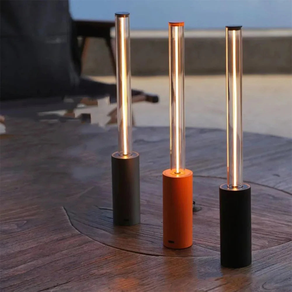 AuraPulse Touch Lamp – Rechargeable LED Mood Light | Minimalist Breathing Night Light for Modern Interiors
