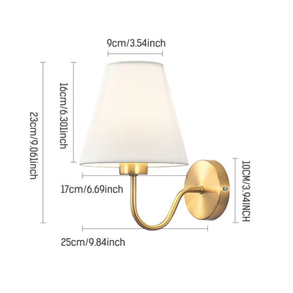 Aureva Fabric Wall Light – Nordic Wall Lamp | Soft Ambient Lighting for Elegant Modern Interiors