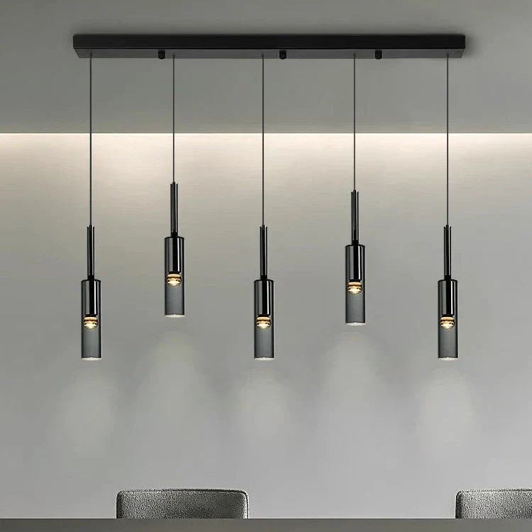 Obsidian Orb Pendant Light – Minimalist Glass Ceiling Lamp | Nordic LED Hanging Light for Contemporary Interiors