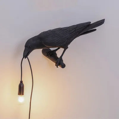 Modern Lucky Bird Resin Table Lamp – Creative LED Decorative Light | Contemporary Bedside Lamp | Designer Home Accent