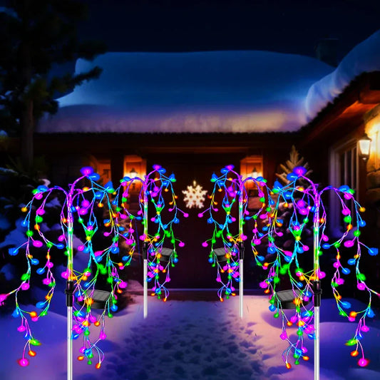 SolFeuer Solar LED Firework Lights – Waterproof Outdoor Garden Lighting for Patios, Balconies & Festive Decorations
