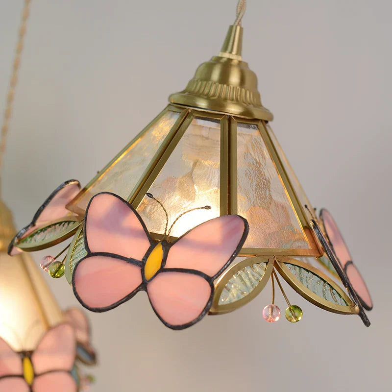 Nordic Glass Pendant Light with Brass Detail – Modern LED Ceiling Lamp | Scandinavian Designer Lighting