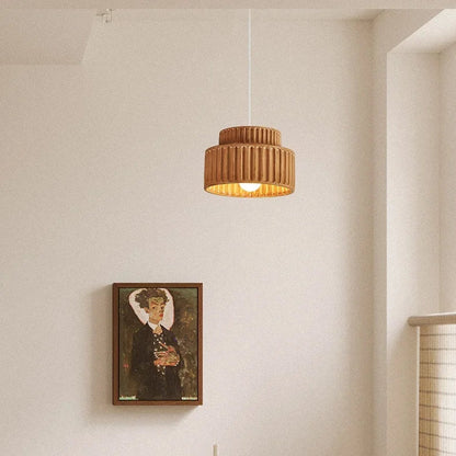 Veloura Resin Pendant Light – Nordic LED Ceiling Lamp | Minimalist Japandi Lighting for Modern Interiors