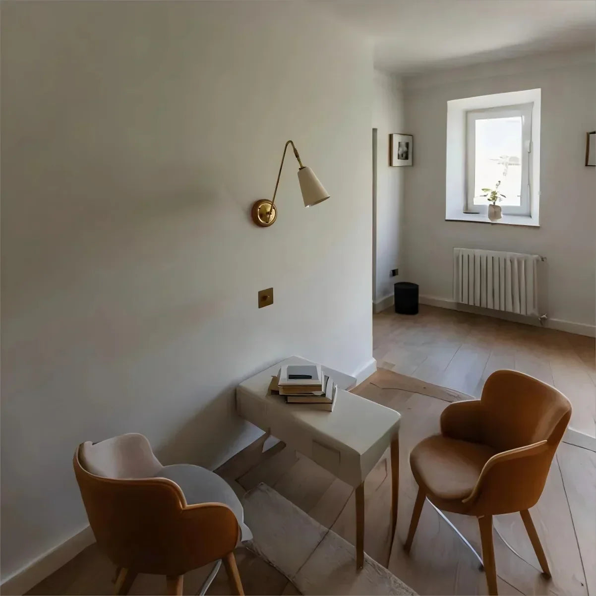 Brass Wall Light with Nordic Retro Design – Modern LED Wall Sconce | Elegant Ambient Lighting