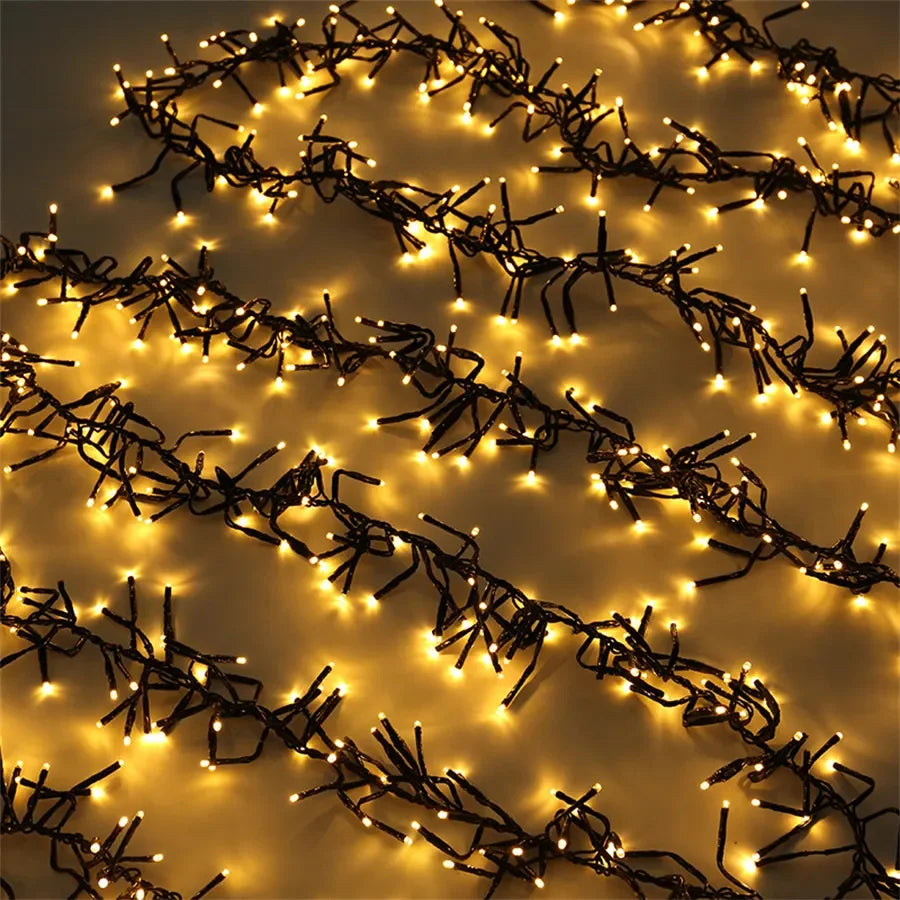 LumiBurst Cluster LED String Lights – Waterproof Firework-Style Christmas Lights | Indoor & Outdoor Decorative Lighting