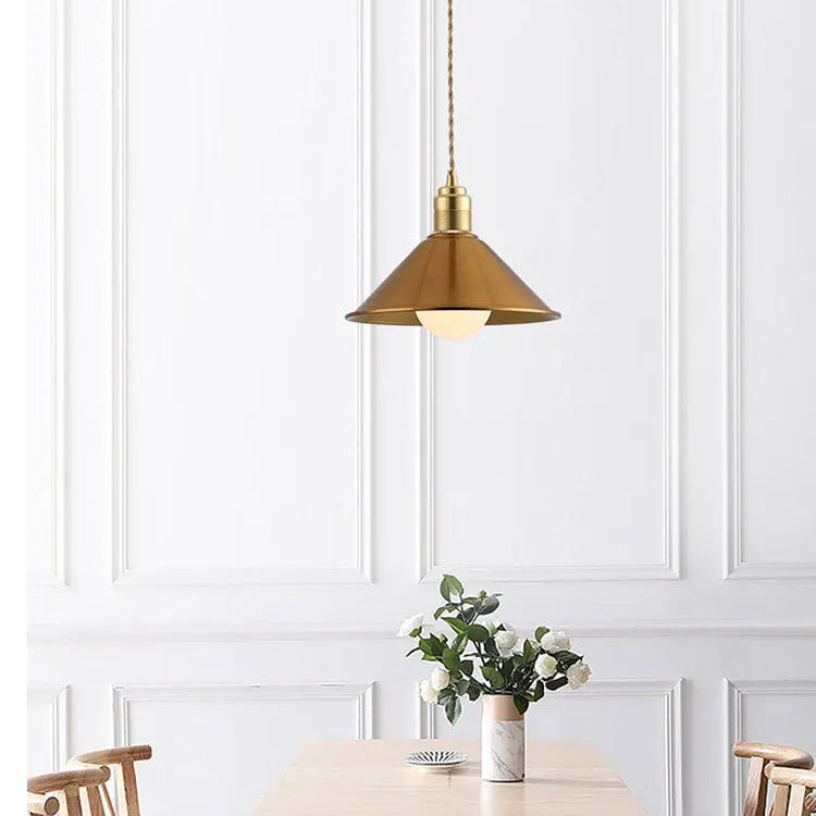 Gold Nordic Pendant Light – Modern LED Hanging Lamp | Scandinavian Luxury Interior Lighting