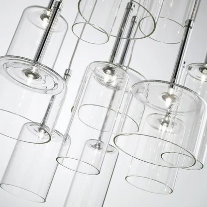Milano Glass Pendant Light – Luxury LED Chandelier | Contemporary Italian Designer Lighting | Elegant Interior Centrepiece