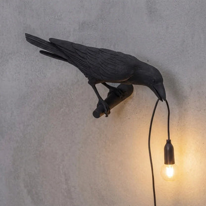 Modern Lucky Bird Resin Table Lamp – Creative LED Decorative Light | Contemporary Bedside Lamp | Designer Home Accent