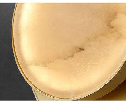 Marble Wall Light – Modern Gold LED Wall Lamp | Luxury Ambient Lighting | Contemporary Stone Interior Feature