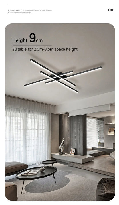Modern Nordic LED Ceiling Light – Minimalist Flush Mount Ceiling Lamp | Energy-Efficient Home Lighting | Premium Contemporary Fixture
