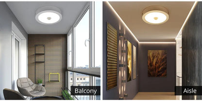 LED Ceiling Light with Motion Sensor – Automatic Round Ceiling Fixture | Energy-Efficient Indoor Lighting | PIR Sensor Ceiling Lamp