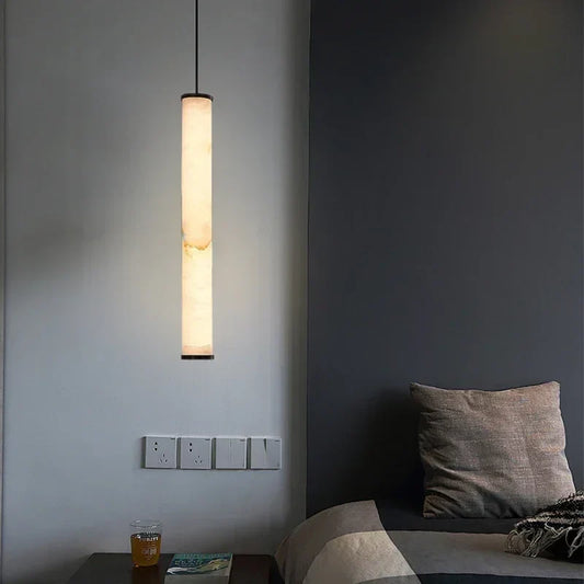 Marble Luxe LED Pendant Light – Contemporary Stone Ceiling Lamp | Premium Ambient Lighting | Modern Designer Statement