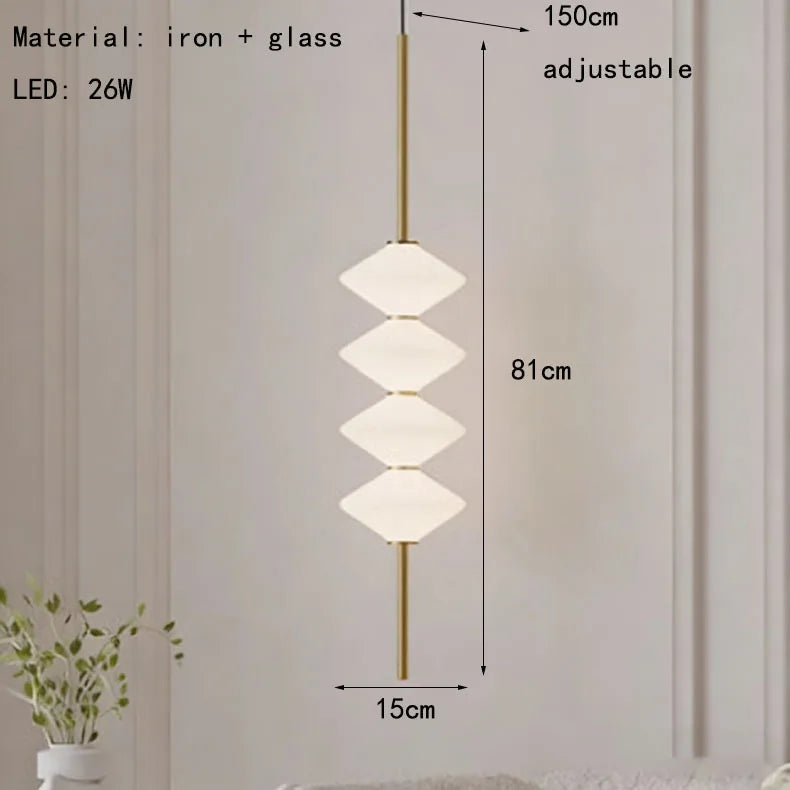 Modern White Glass Pendant Light – Adjustable LED Hanging Ceiling Fixture | Contemporary Globe Chandelier | Elegant Home Lighting