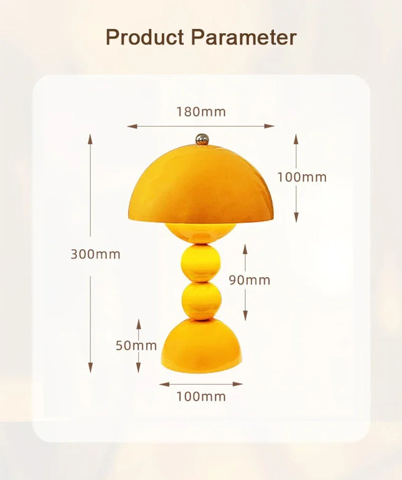 Nordic Floral LED Table Lamp – USB Dimmable Night Light | Decorative Bedside Lamp | Modern Home Accent Lighting