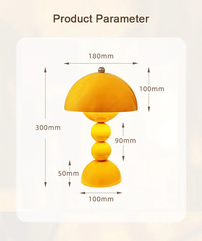 Nordic Floral LED Table Lamp – USB Dimmable Night Light | Decorative Bedside Lamp | Modern Home Accent Lighting