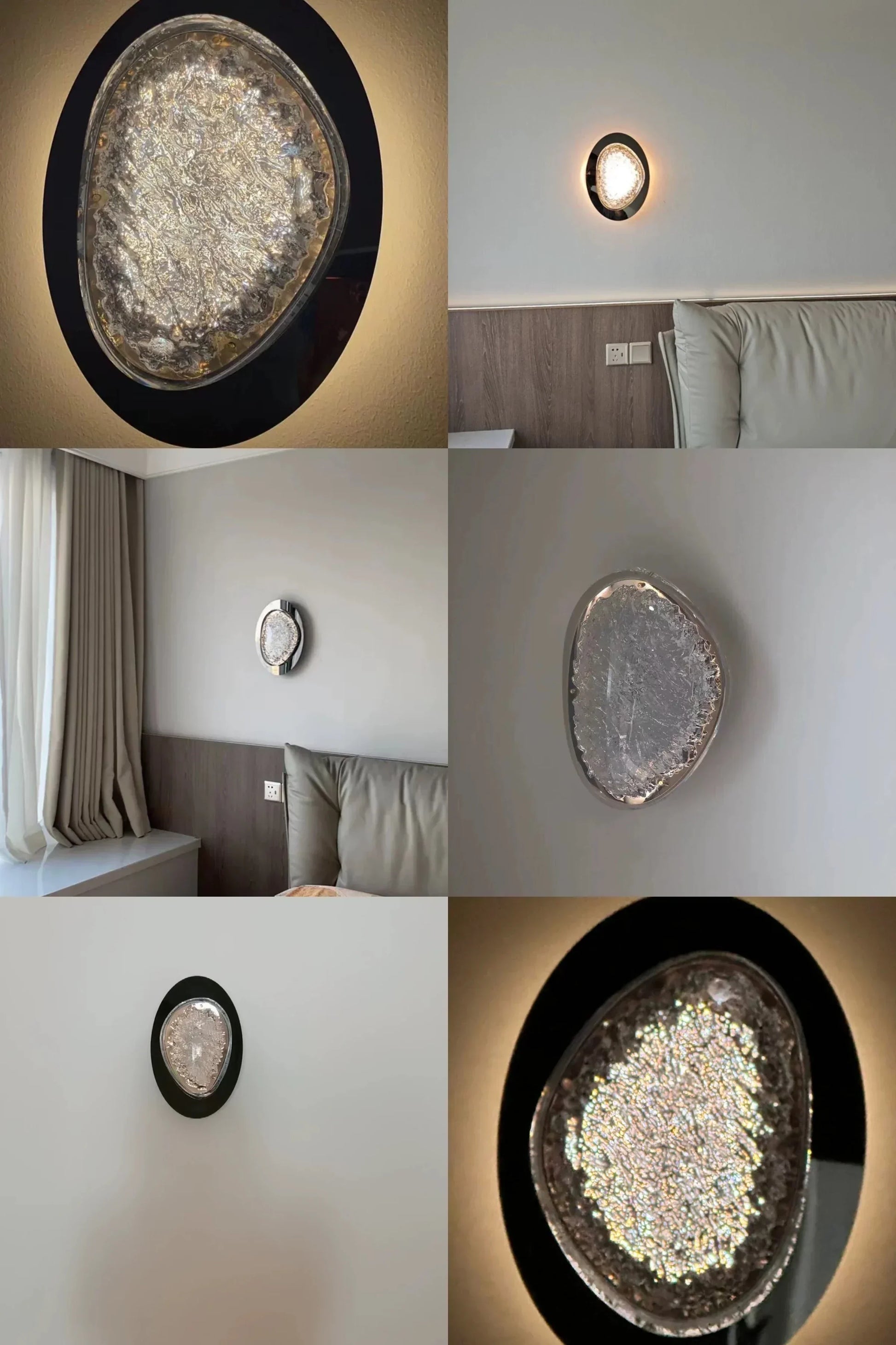 LUXARÉ CrystalEdge Wandleuchte-Leuchtezauber