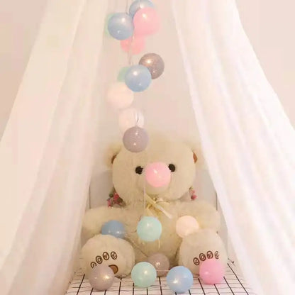 LumiCotton LED Cotton Ball String Lights – Decorative Fairy Lights for Home, Garden & Seasonal Celebrations