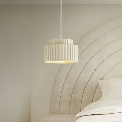 Veloura Resin Pendant Light – Nordic LED Ceiling Lamp | Minimalist Japandi Lighting for Modern Interiors