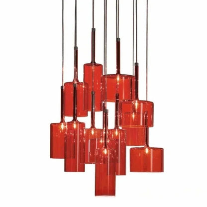 Milano Glass Pendant Light – Luxury LED Chandelier | Contemporary Italian Designer Lighting | Elegant Interior Centrepiece