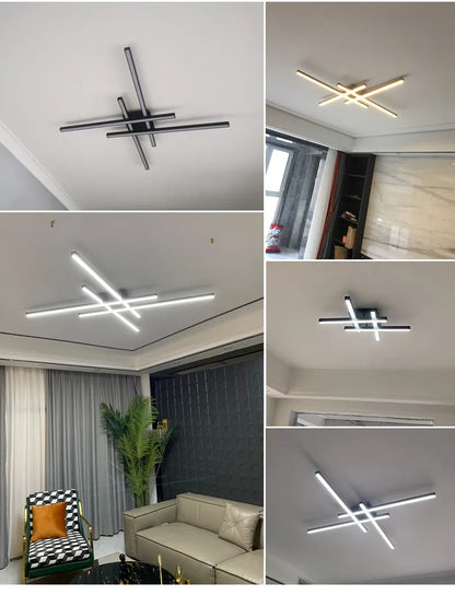 Modern Nordic LED Ceiling Light – Minimalist Flush Mount Ceiling Lamp | Energy-Efficient Home Lighting | Premium Contemporary Fixture
