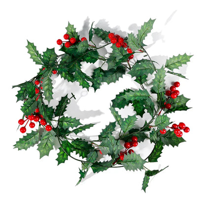 LumiBerry LED Christmas Garland – Illuminated Berry & Holly Decoration | Festive Holiday Greenery