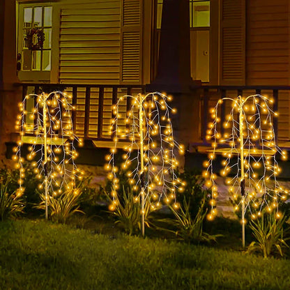 SolFeuer Solar LED Firework Lights – Waterproof Outdoor Garden Lighting for Patios, Balconies & Festive Decorations