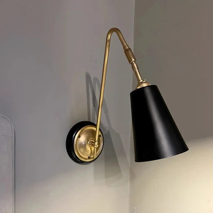 Brass Wall Light with Nordic Retro Design – Modern LED Wall Sconce | Elegant Ambient Lighting